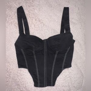 Zara- Corset Top w/ Zipper Closure